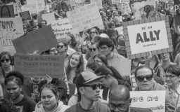 Being an ally and intersectionality (detail from a photo by Philip Cohen)