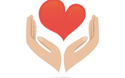 Hands holding a red heart as a sign of self-care (Image by macrovector on Freepik)