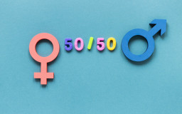 50/50 - Concept of equal rights (image by Freepik)