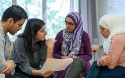 Young people in seminar