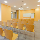 Conference room with whiteboard, digital projector & flipchart