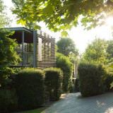 Die »Gartenhäuser« mit 3 Seminarräumen, je 59m² für 30 Personen