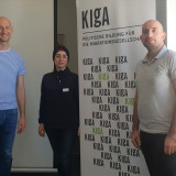 Eric Warasse, Siwan Alkerdi und Wissam Malab beim KIgA-Netzwerktreffen in Berlin