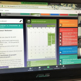 Screen during the online seminar