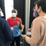 Our intern Ity Fikiry works with the group 