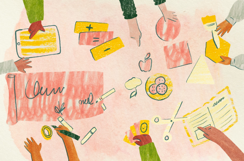 Visualisation in the seminar (Grafik: Katherin Gutierrez)